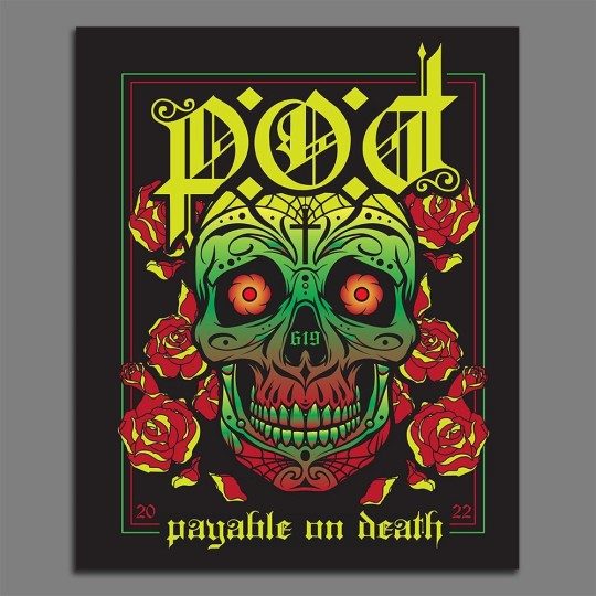 P.O.D. Jumbo Sticker